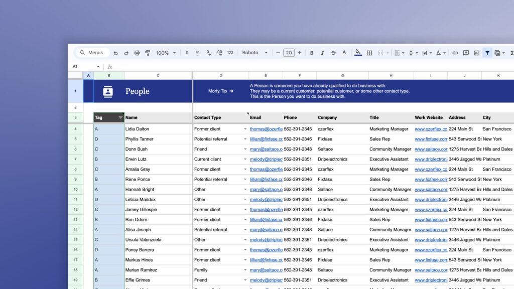 Client Networking Tracker – Platform 360°